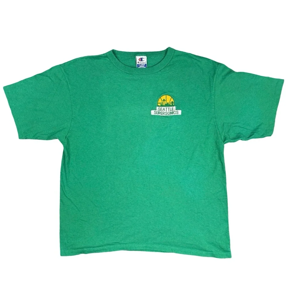 Vintage Seattle‎ SuperSonics Champion Single Stitch T Shirt XL USA NBA